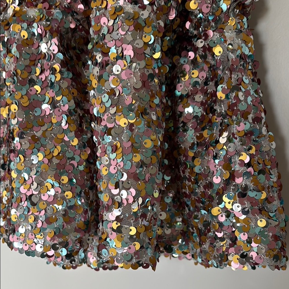 Adelyn Rae Multicolor Sequin Tank Top - Picture 7 of 13